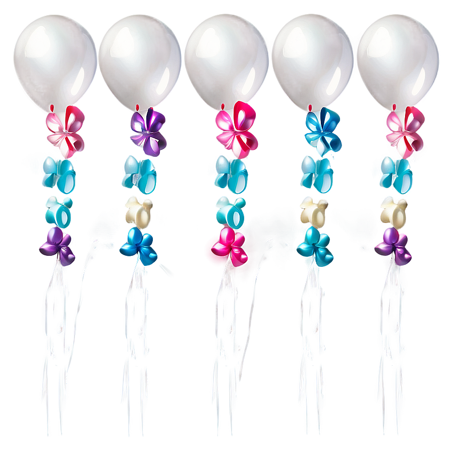 White Balloons For Wedding Png Deo4