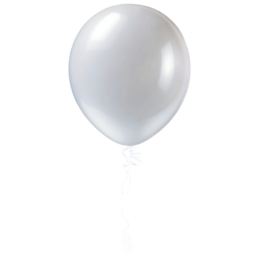 White Balloons Invitation Png Ueg