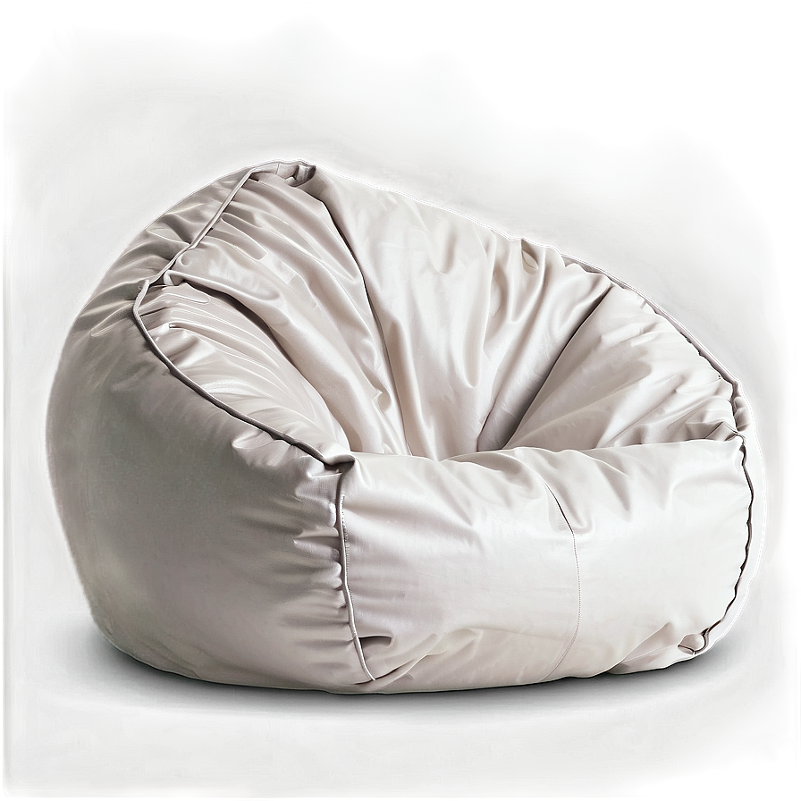 White Bean Bag Chair Png 06132024