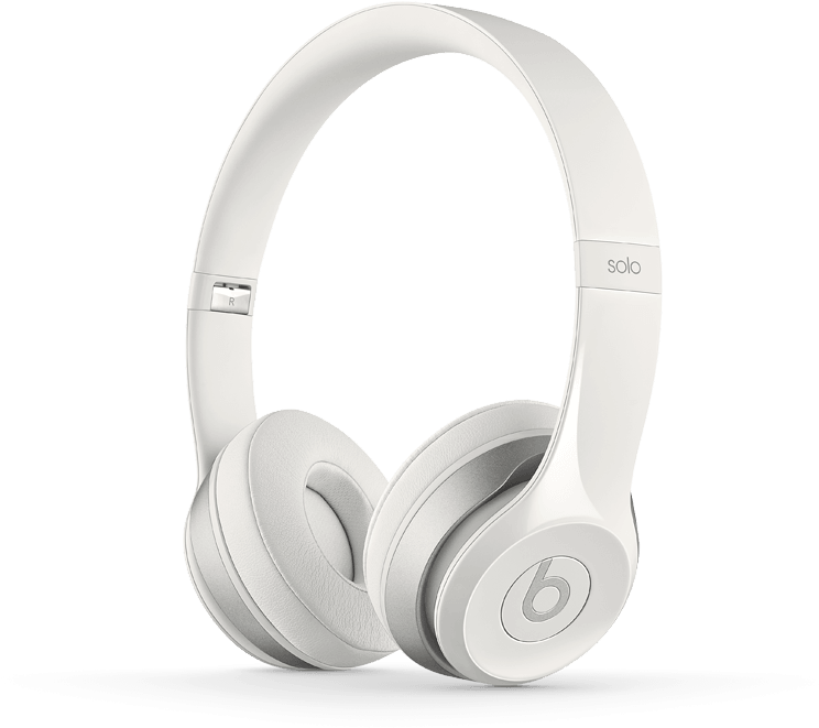 White Beats Solo Headphones