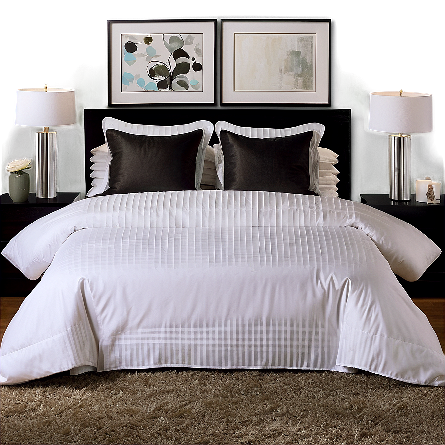 White Bedding Essentials PNG qgx59 PNG with transparent background