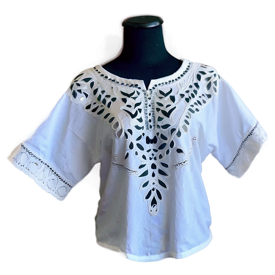 White Boho Shirt Png Nwi