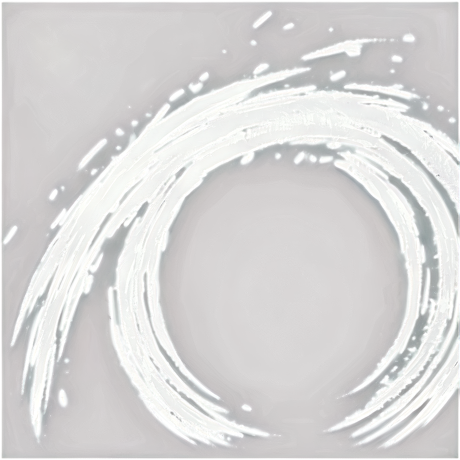 White Brush Stroke Circle Png Ysg76