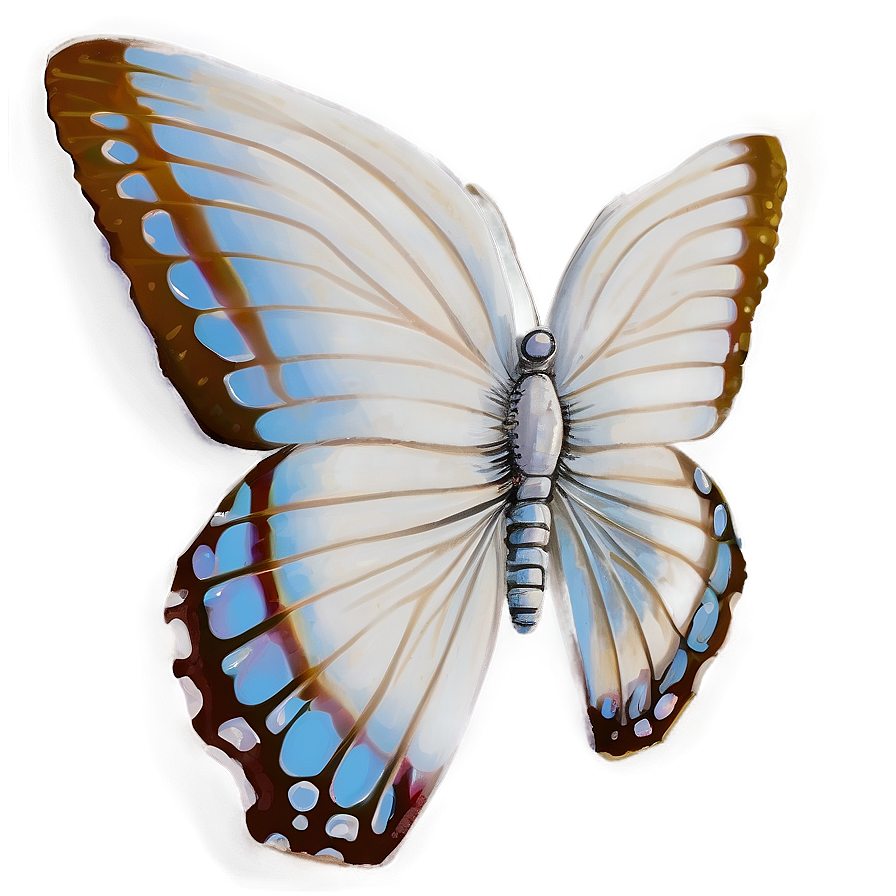 White Butterfly Drawing Png Oyn32