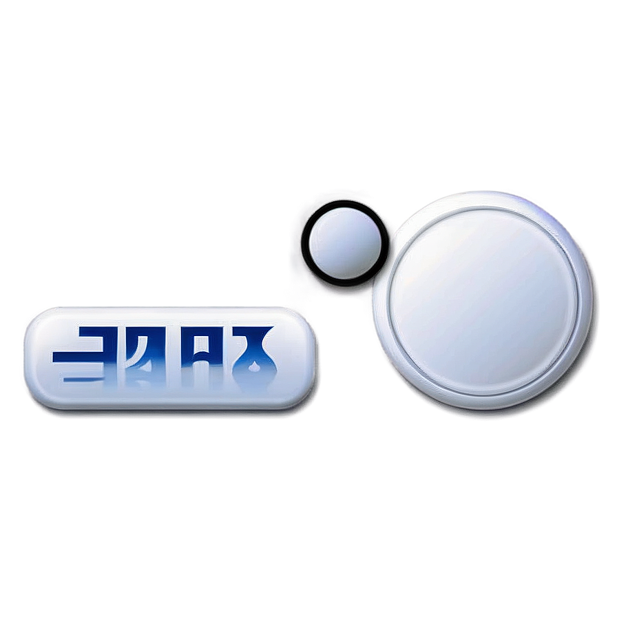 White Button For Mobile Png Kbh26