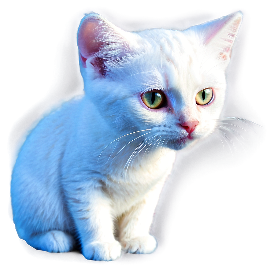 White Cat Clipart Png 25