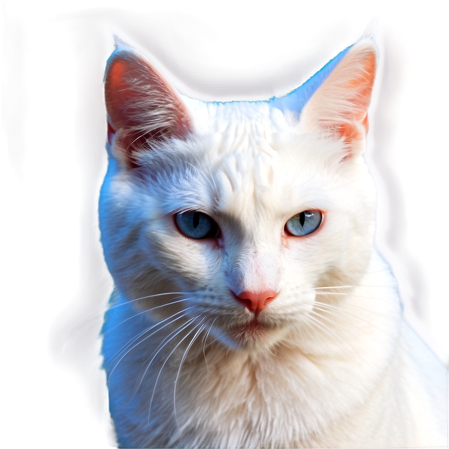 White Cat Ear Png 06212024