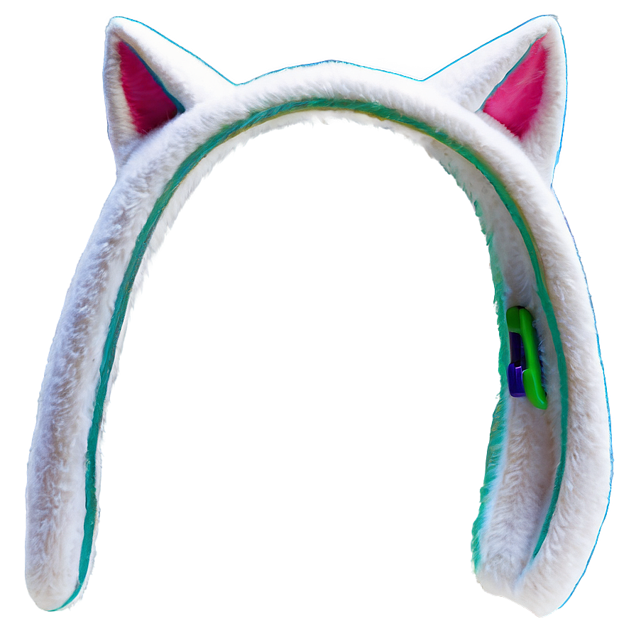 White Cat Ear Png Dcp29