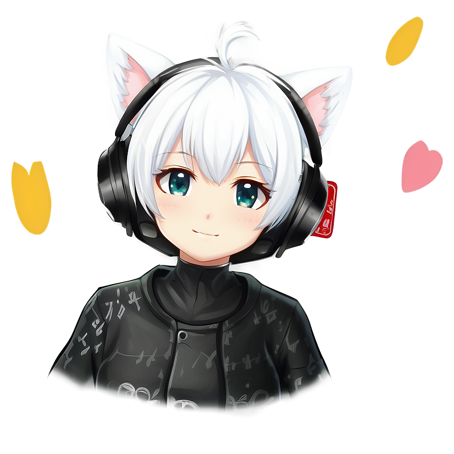White Cat Ears Drawing PNG 05042024 PNG image with a transparent background, free high-resolution download