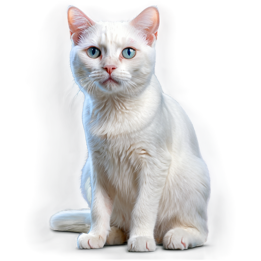 White Cat PNG 87 PNG image with a transparent background, free high-resolution download