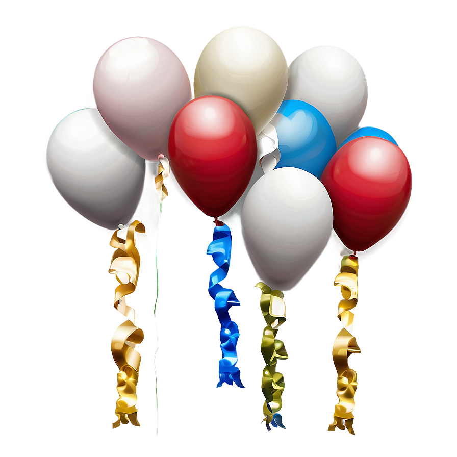 White Celebration Balloons Png Cki