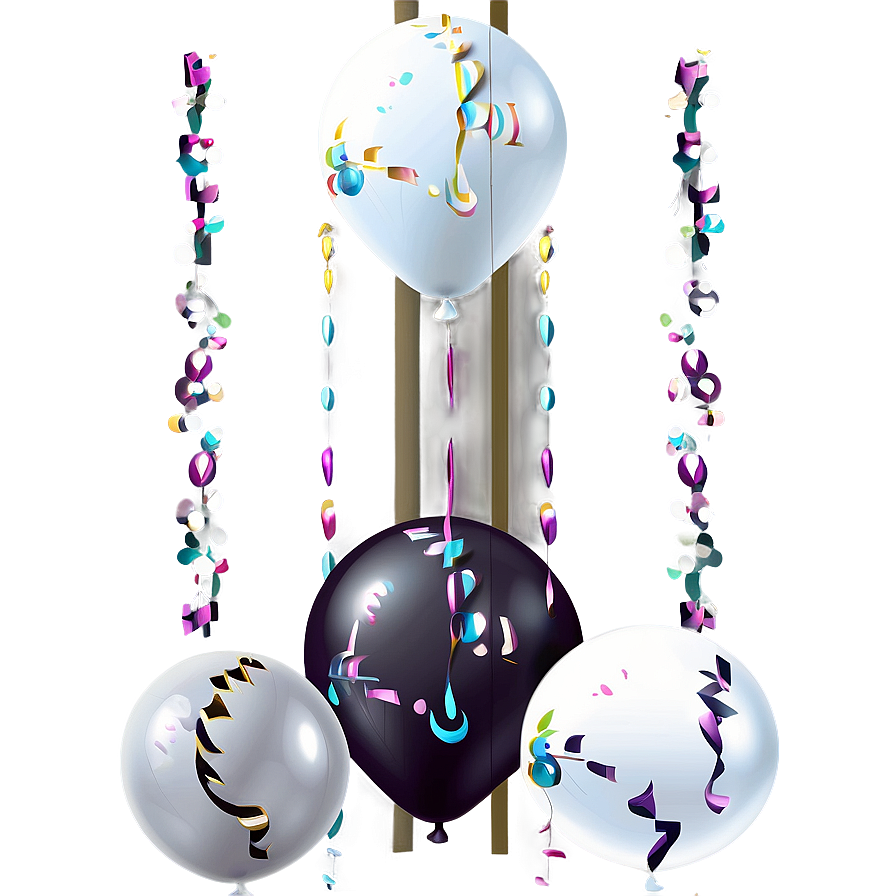 White Celebration Balloons Png Elk