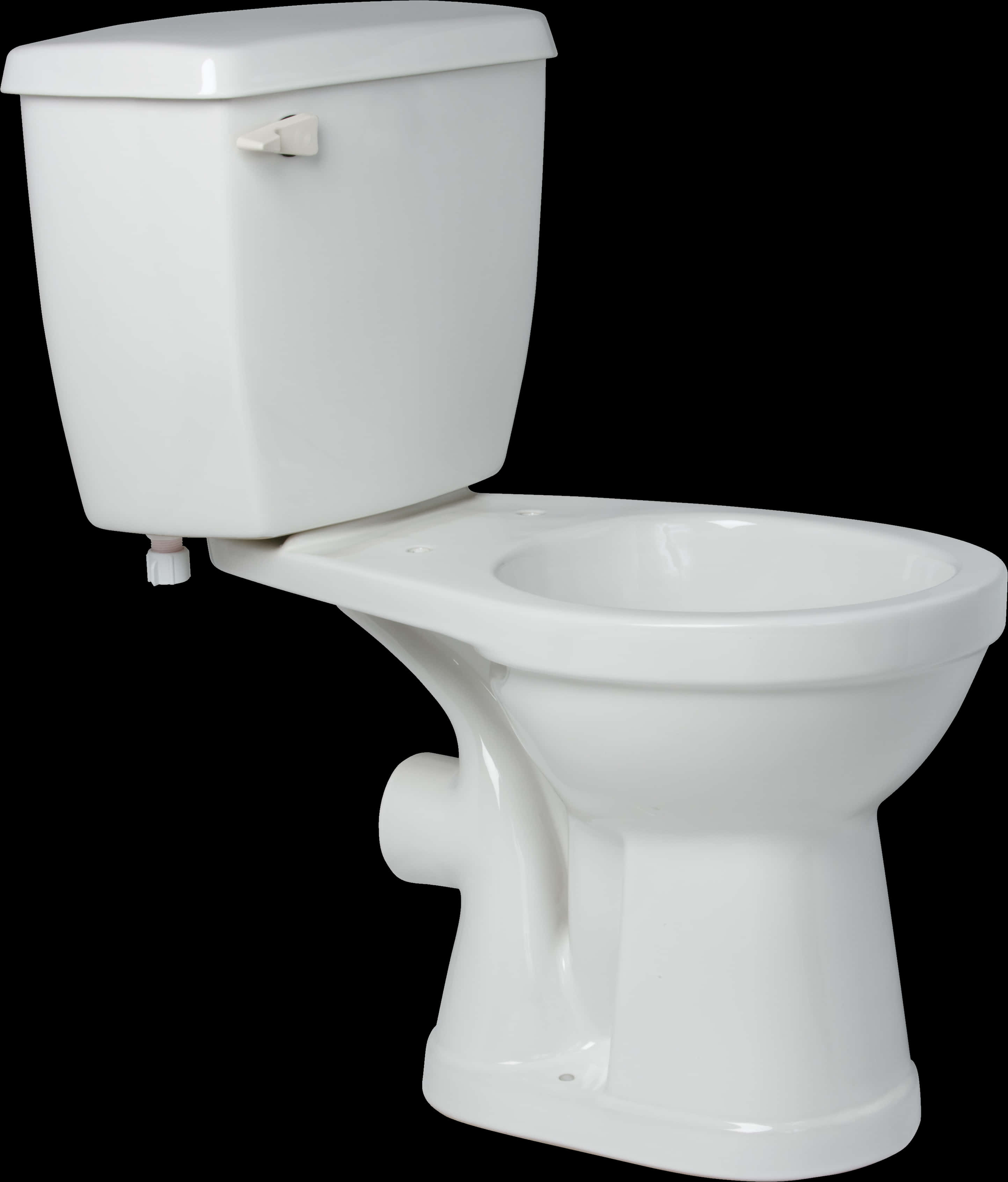 White Ceramic Toilet Isolated Background