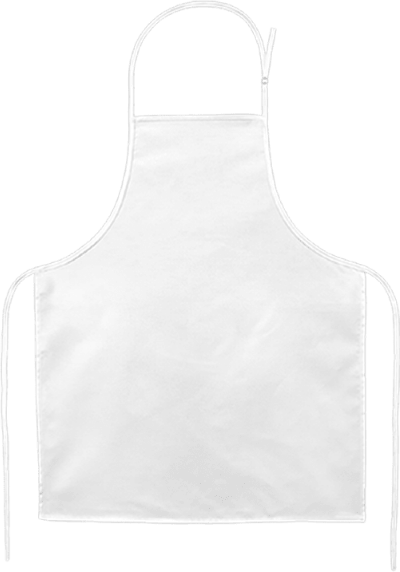 Apron Simple White Png Image - Transparent White Apron Png, Png Download PNG with transparent background