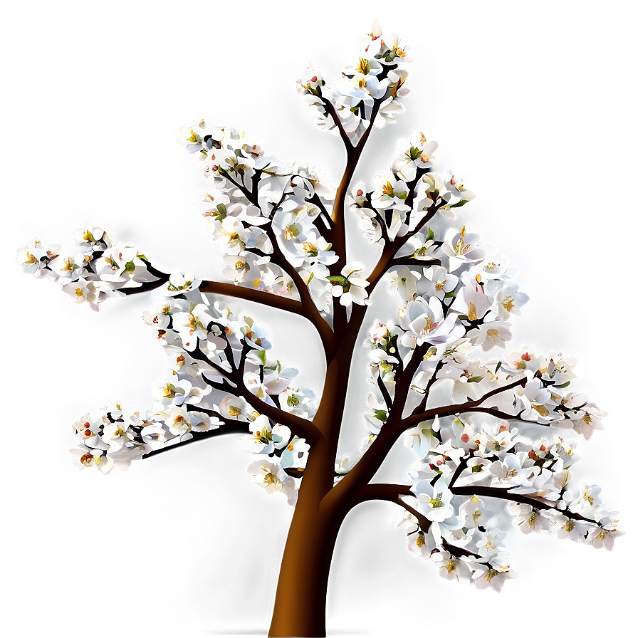 White Cherry Tree Png 15