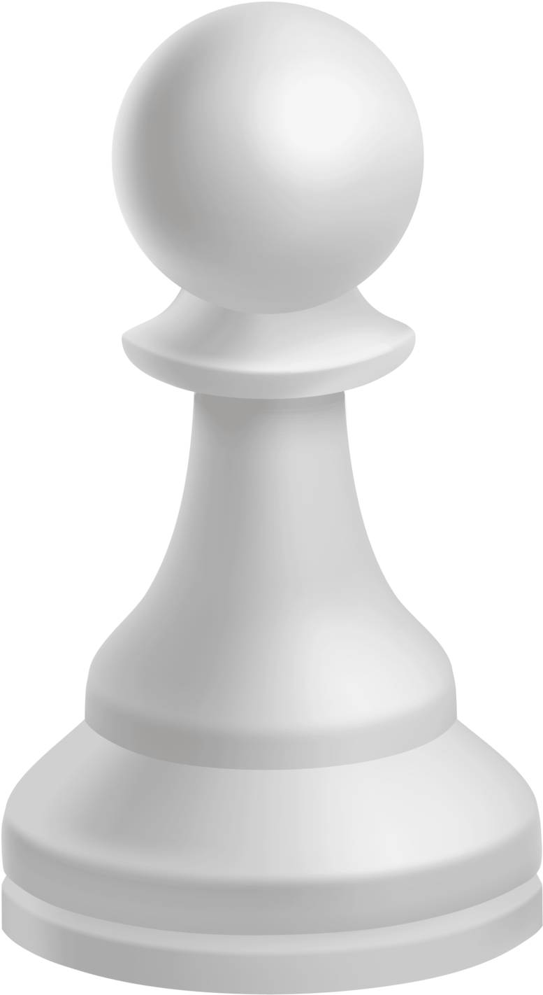 Pawn White Chess Piece - Chess Pieces Pawn White, HD Png Download PNG with transparent background