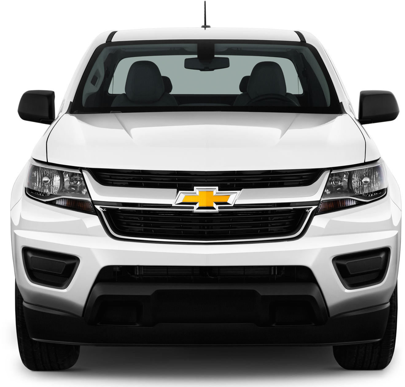 White Chevrolet S U V Front View