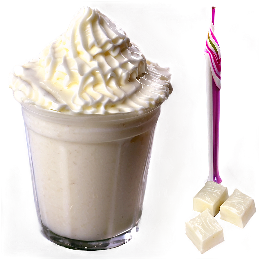 White Chocolate Milkshake Png Gar