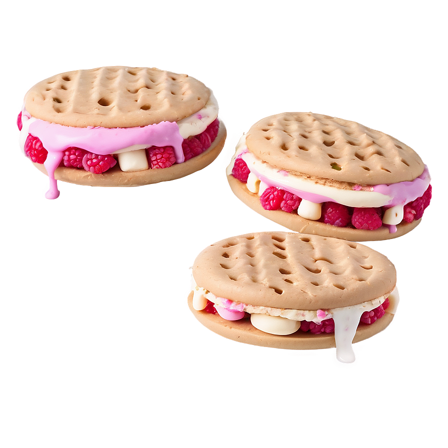 White Chocolate Raspberry Ice Cream Sandwich Png Ahl