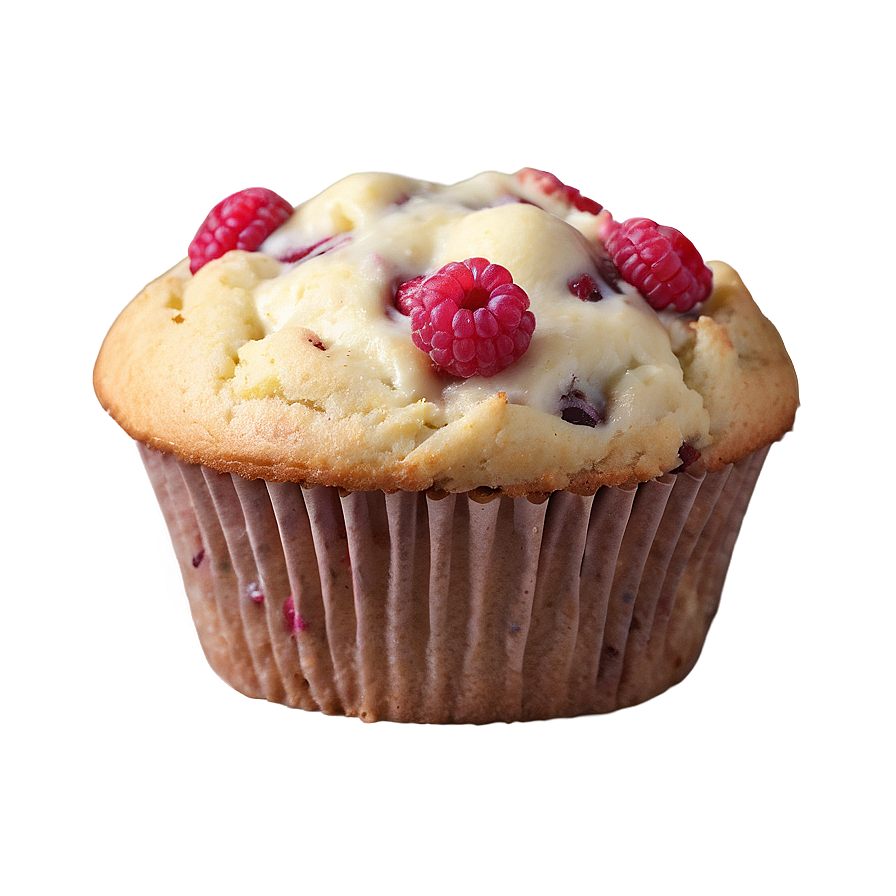 White Chocolate Raspberry Muffin PNG 06262024 PNG with transparent background