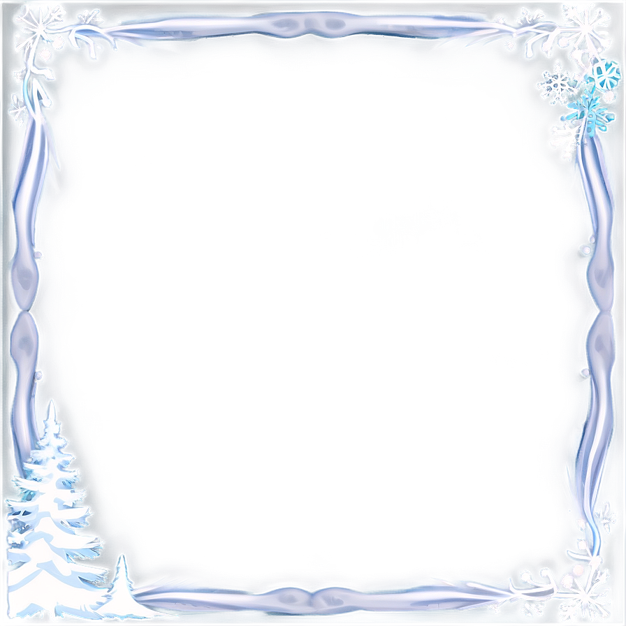 White Christmas Frame Png Vmn69