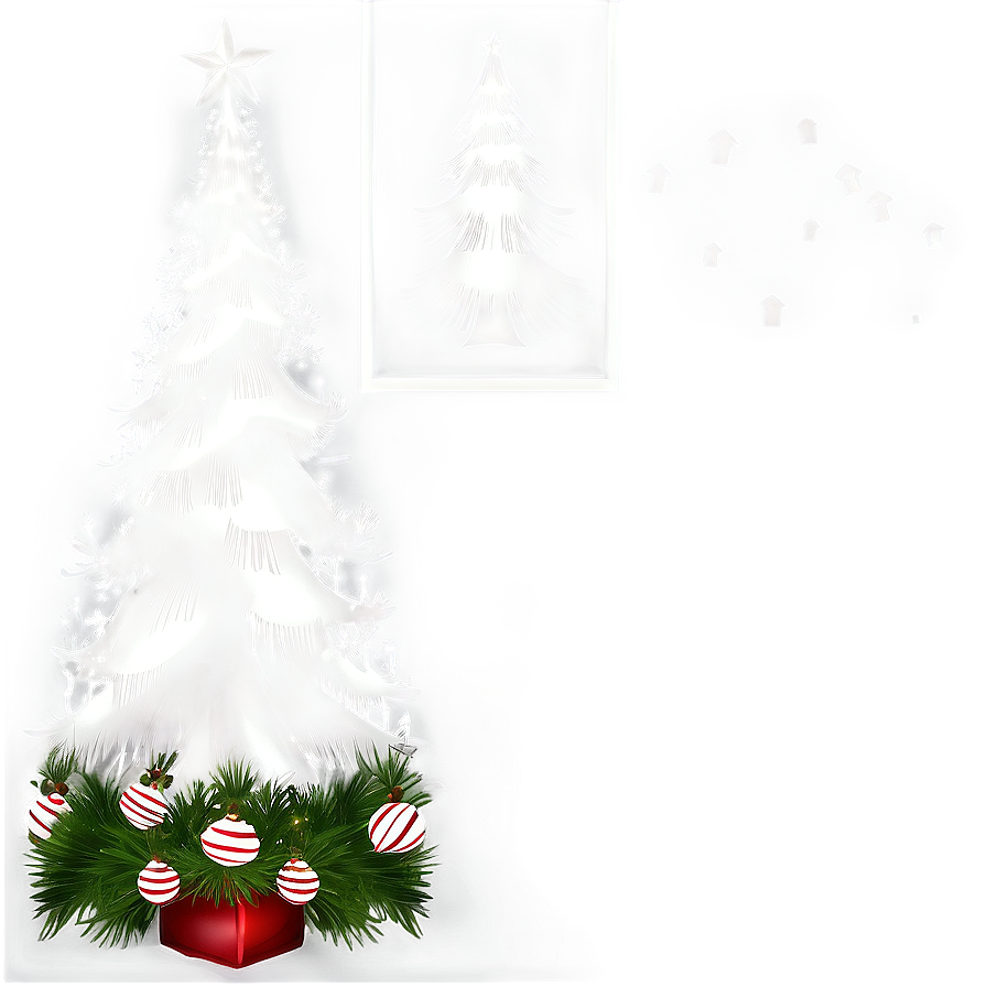 White Christmas Tree Png Nbr