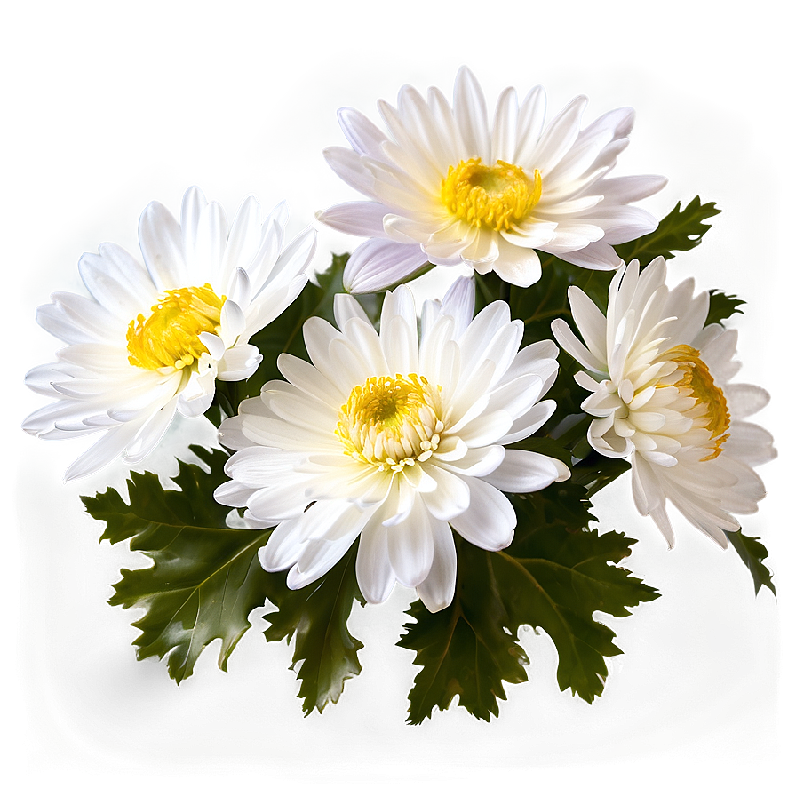 White Chrysanthemum Flower Png 26