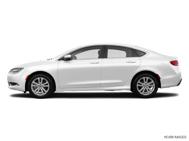 White Chrysler Sedan Profile View