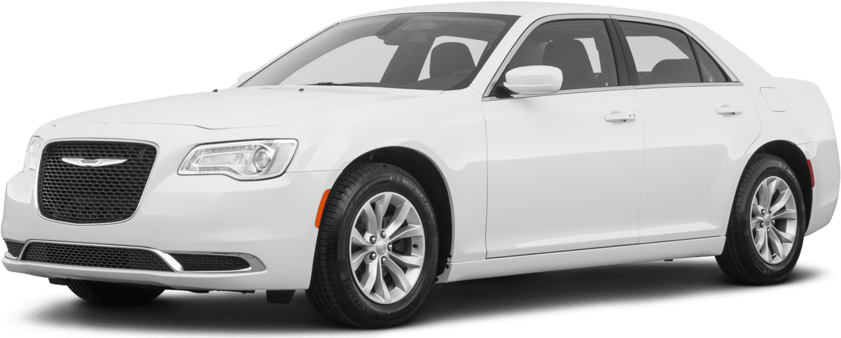 White Chrysler300 Sedan Profile View