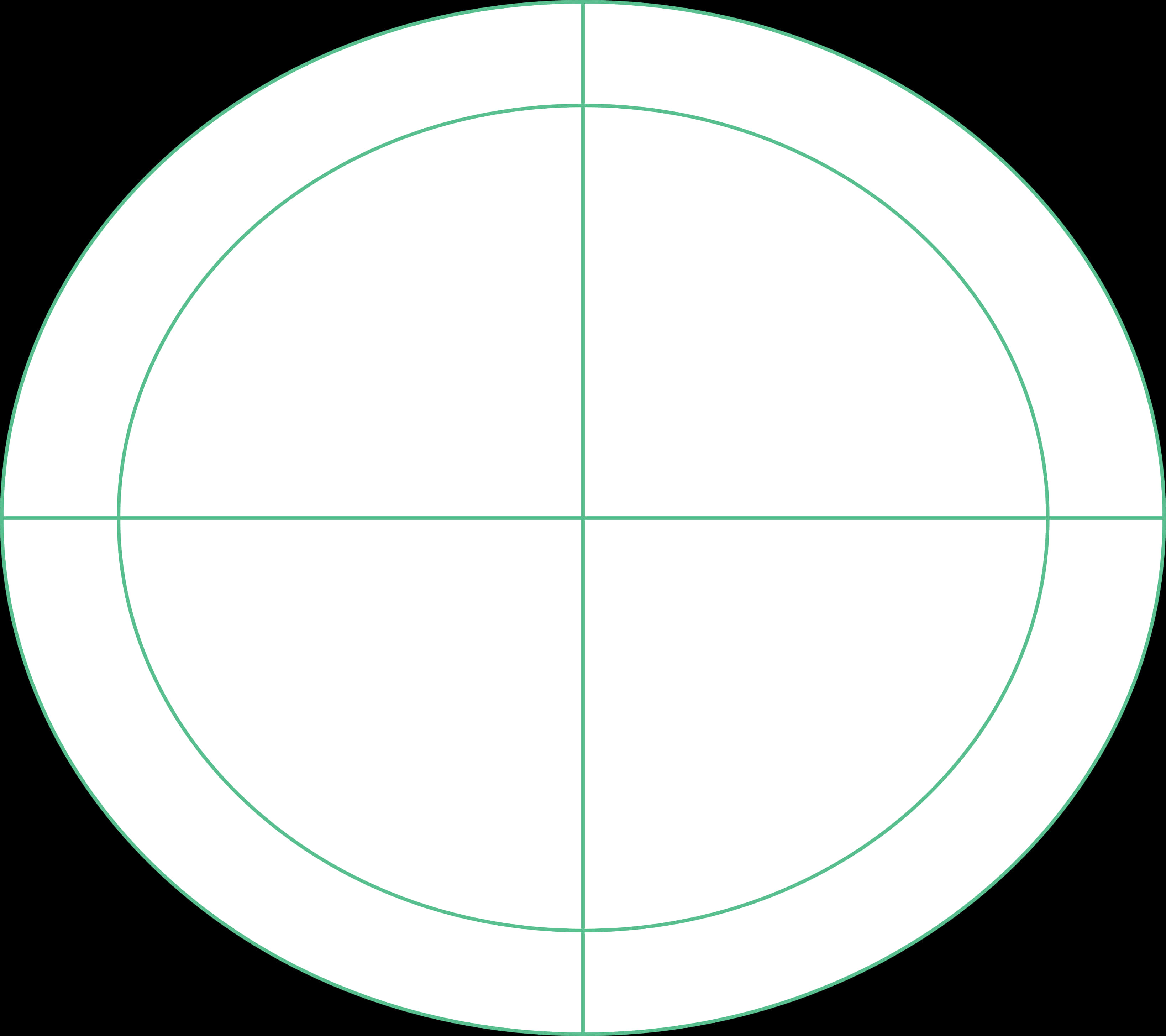 White Circlewith Crosshairs PNG with transparent background