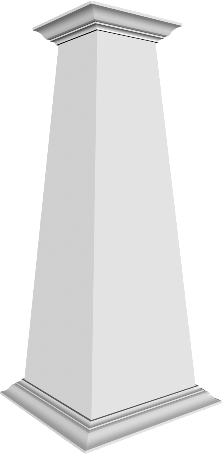 10/16 Plain Tapered Pvc Column Wrap - Column, HD Png Download PNG with transparent background