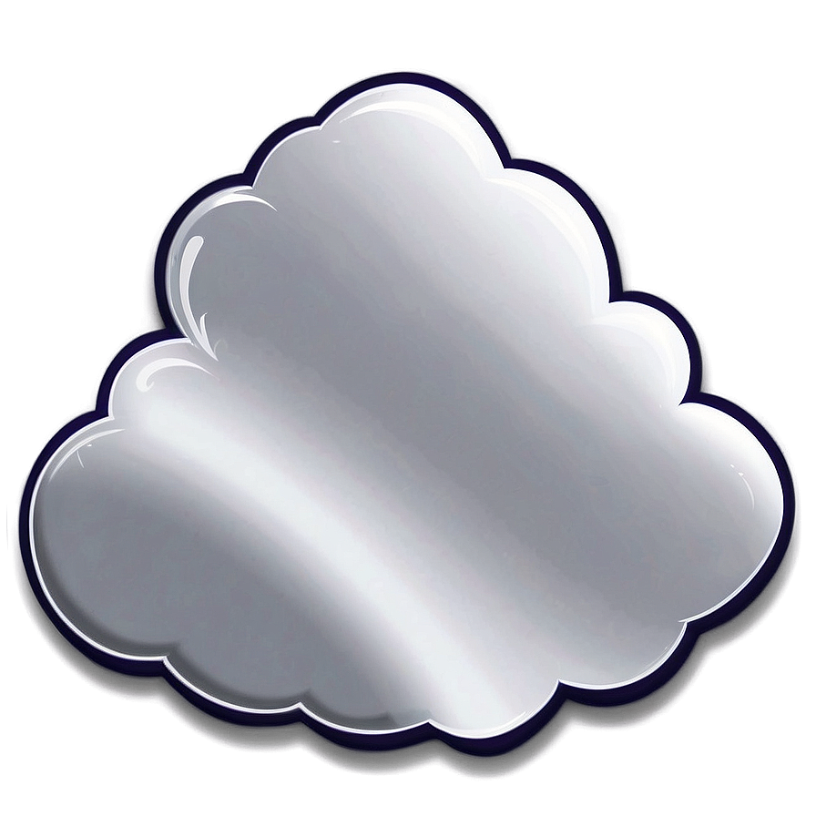 White Cloud Outline Png 77