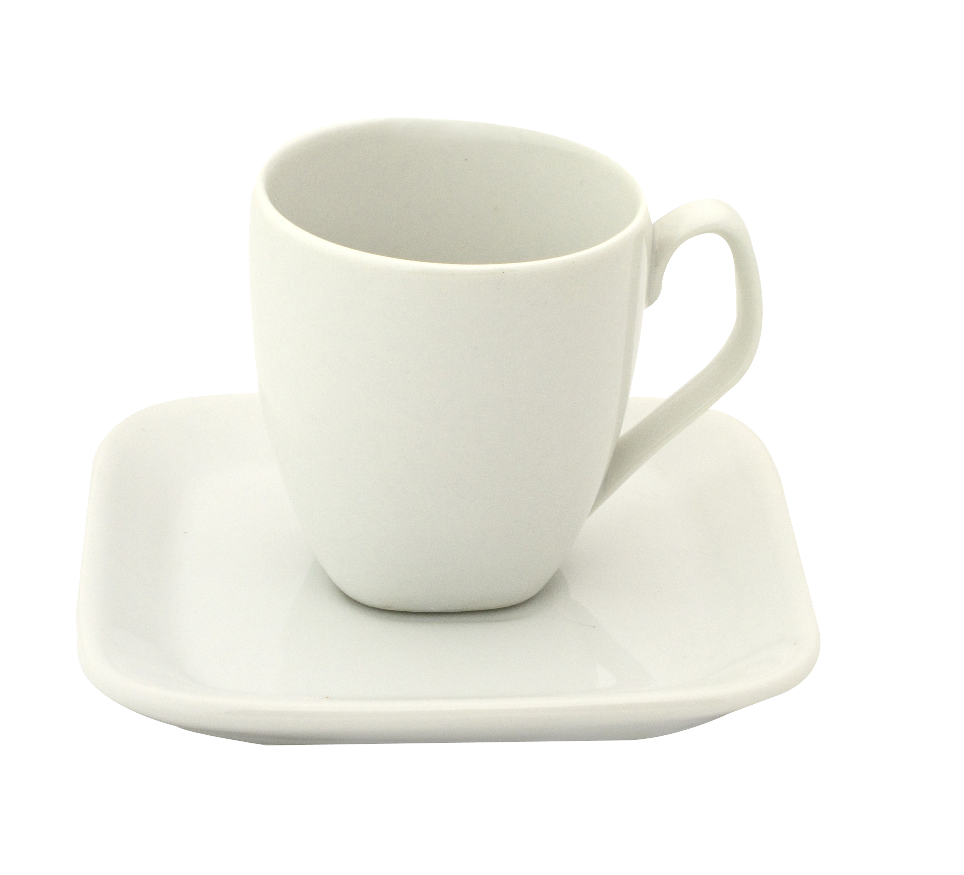 White Coffee Cupand Saucer