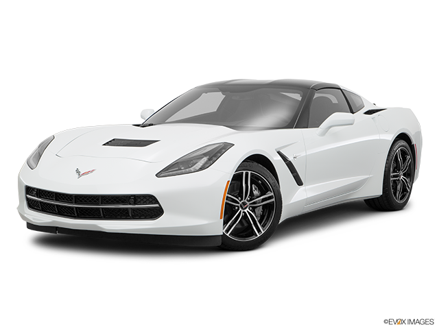 White Corvette Stingray Side View