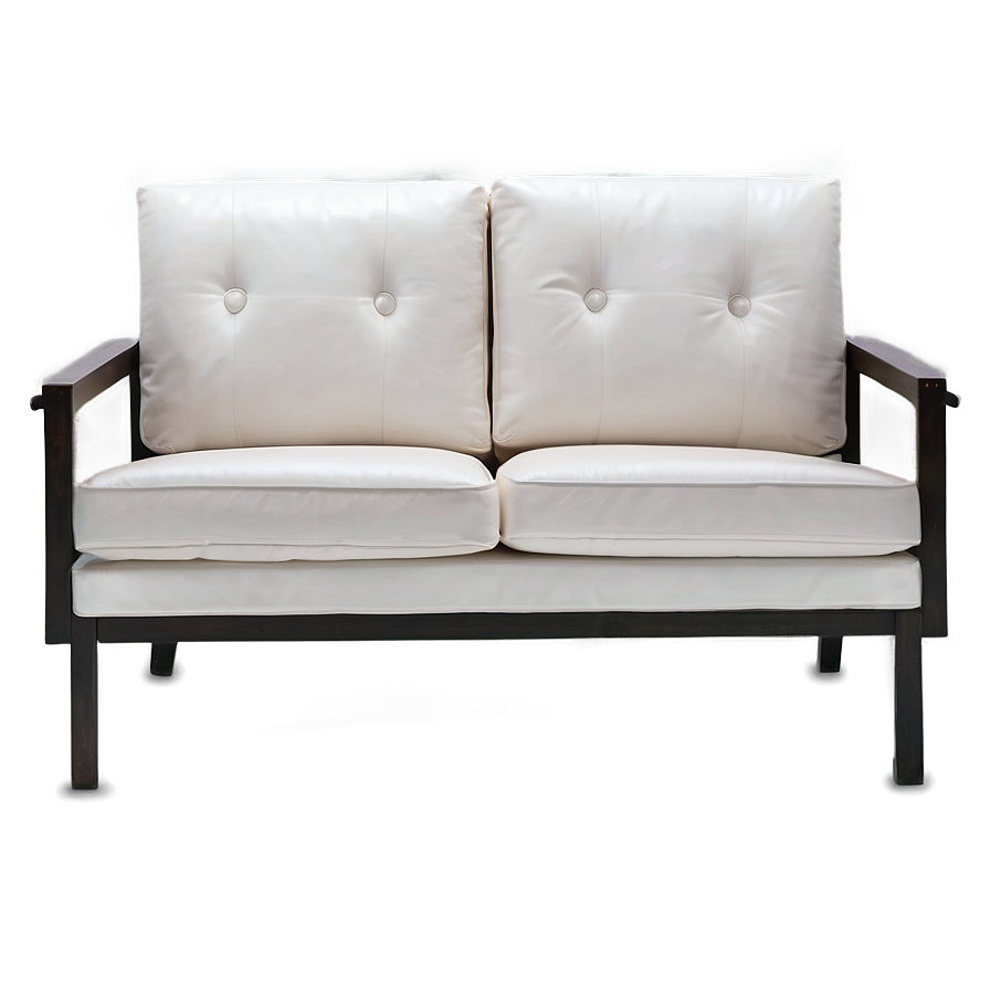 White Couch With Metal Frame Png 06212024