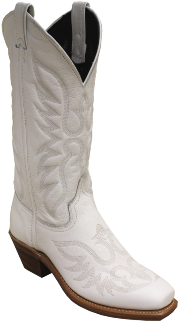 White Cowboy Boot Isolated