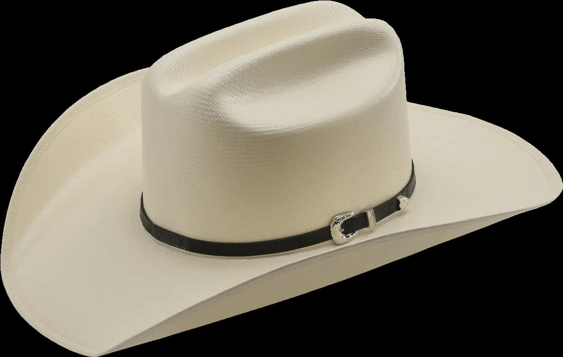 White Cowboy Hat Isolated Background