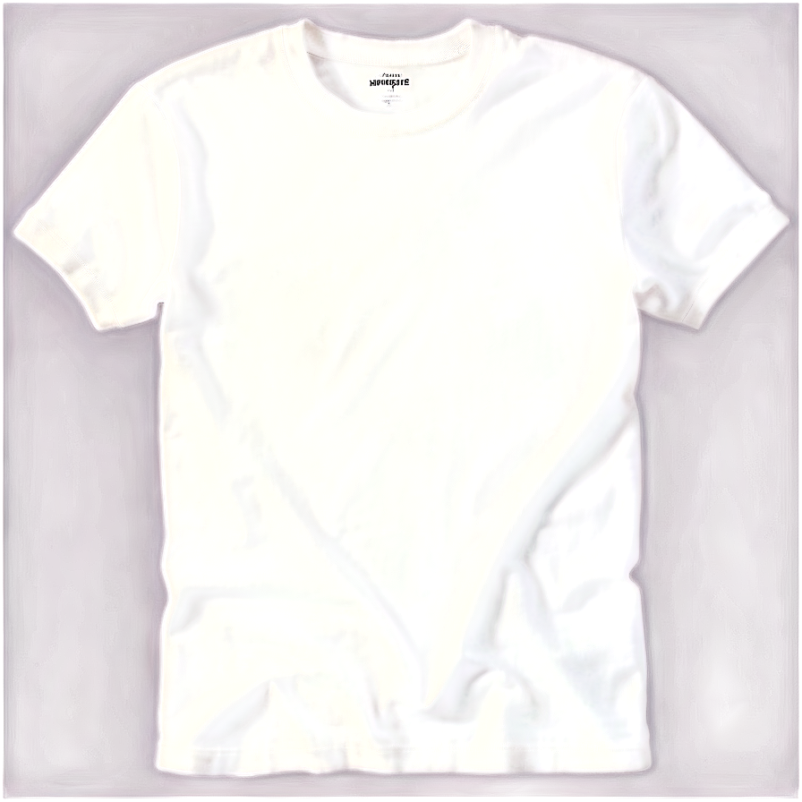 White Crew Neck Tee Png 06272024