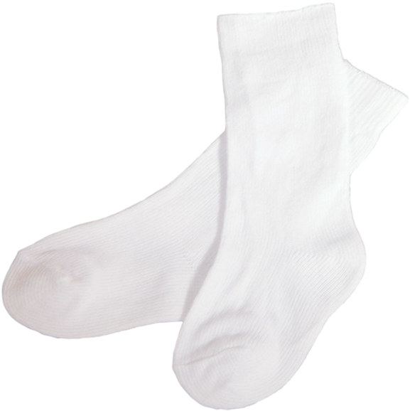 White Crew Socks