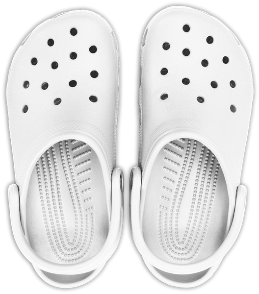 Crocs Men's Clog Crocband White - Crocs White Shoes Png, Transparent Png PNG with transparent background
