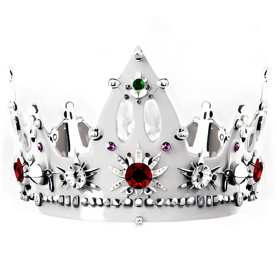 White Crown For Queen Png 06252024