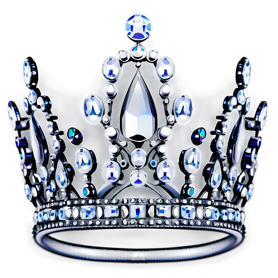 White Crown With Crystals Png 47