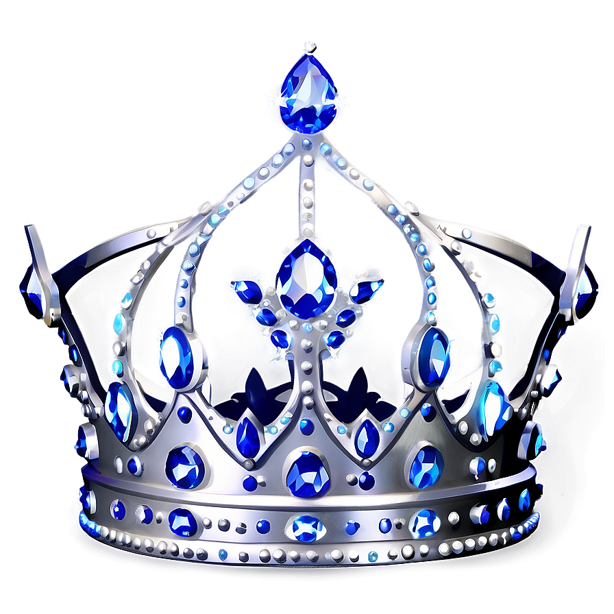 White Crown With Crystals Png Ydf