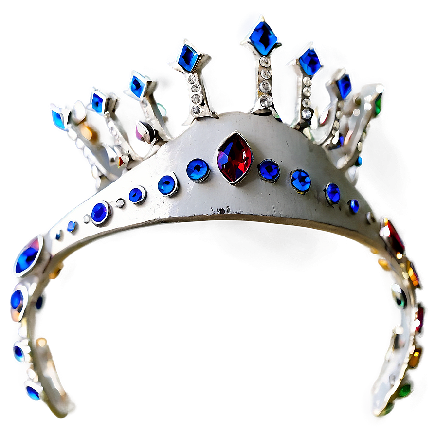 White Crown With Gems Png 7