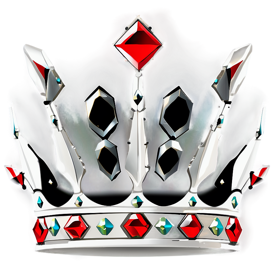 White Crown With Gems Png Iqj