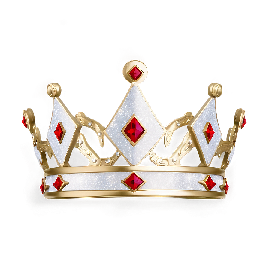 White Crown With Glitter Png 11