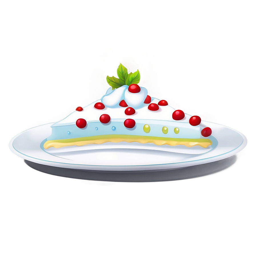 White Dessert Plate Png 06212024