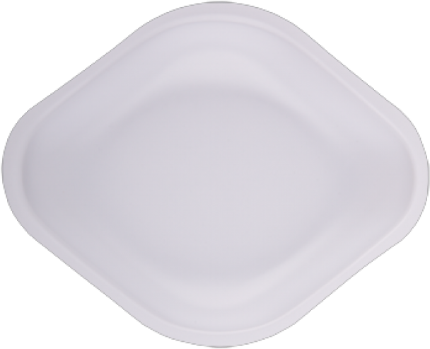 White Diamond Shaped Plate