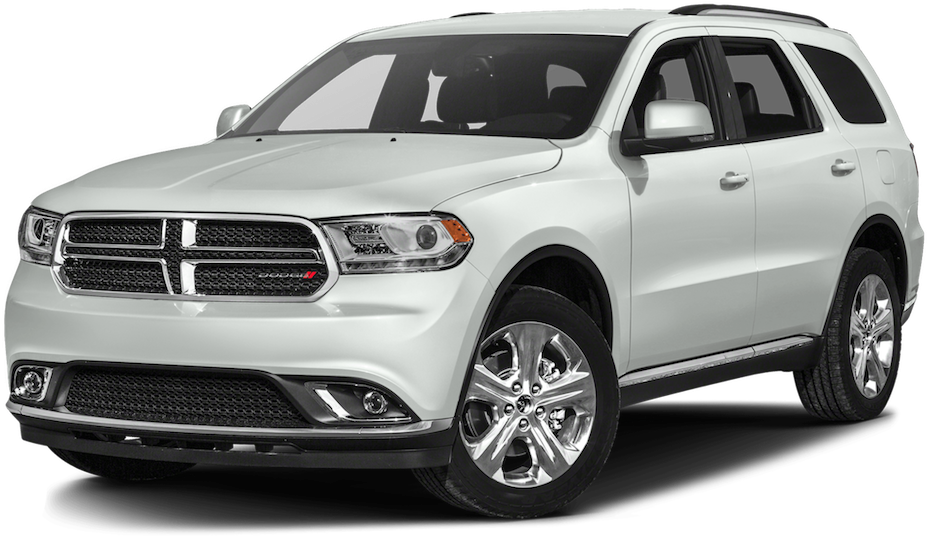 White Dodge Durango S U V Profile View