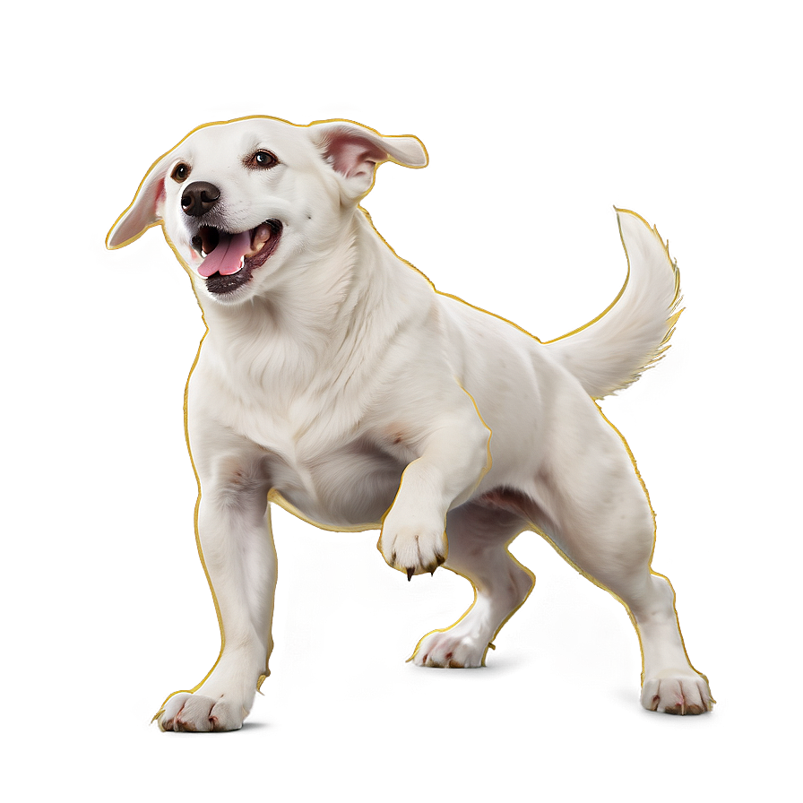 White Dog Barking Png 06272024